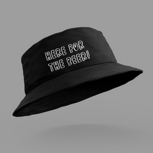 Load image into Gallery viewer, Custom Printed Bucket Hat, Floppy Hat HTV - Here For The Beer-D-n-R Design
