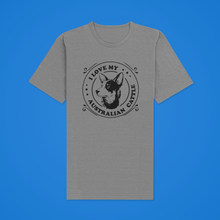 Load image into Gallery viewer, Dog Design T Shirt – Love Australian Cattle UNI HTV-D-n-R Design
