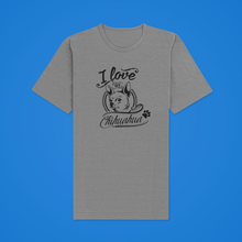 Load image into Gallery viewer, HTV Dog Design T Shirt – Love Chihuahua UNI-D-n-R Design
