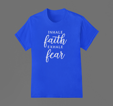 Load image into Gallery viewer, Christian T Shirt HTV - Inhale Faith-D-n-R Design
