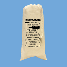 Load image into Gallery viewer, Wine Bottle Tote Drawstring HTV - Instructions-D-n-R Design
