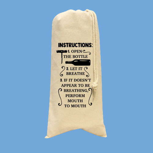 Wine Bottle Tote Drawstring HTV - Instructions-D-n-R Design