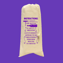 Load image into Gallery viewer, Wine Bottle Tote Drawstring HTV - Instructions-D-n-R Design

