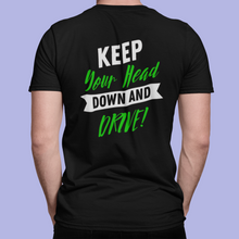 Load image into Gallery viewer, Motivational Design RC Sponsor T Shirt HTV – Keep Your Head Down-D-n-R Design
