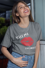 Load image into Gallery viewer, Lips T Shirt, Kiss Me T Shirt, Fun T Shirt, T Shirt for girls and women HTV-D-n-R Design
