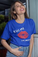 Load image into Gallery viewer, Lips T Shirt, Kiss Me T Shirt, Fun T Shirt, T Shirt for girls and women HTV-D-n-R Design
