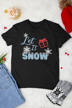 Load image into Gallery viewer, HTV Christmas Design T Shirt Unisex – Let It snow-D-n-R Design
