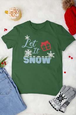 HTV Christmas Design T Shirt Unisex – Let It snow-D-n-R Design