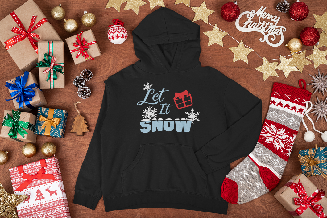 HTV Christmas Hoodie – Let It Snow PO-D-n-R Design