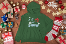 Load image into Gallery viewer, HTV Christmas Hoodie – Let It Snow PO-D-n-R Design
