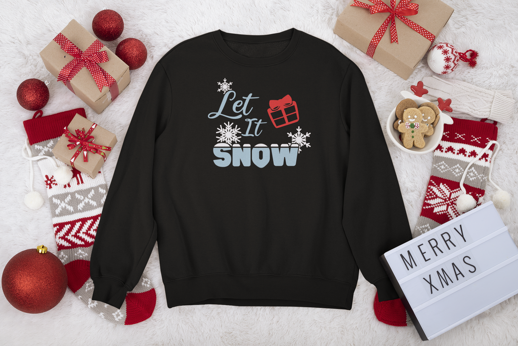 HTV Christmas Sweatshirt– Let It Snow SS-D-n-R Design