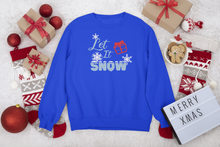 Load image into Gallery viewer, HTV Christmas Sweatshirt– Let It Snow SS-D-n-R Design
