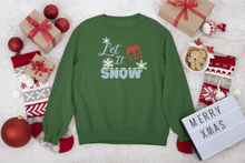 Load image into Gallery viewer, HTV Christmas Sweatshirt– Let It Snow SS-D-n-R Design
