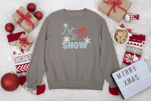 Load image into Gallery viewer, HTV Christmas Sweatshirt– Let It Snow SS-D-n-R Design
