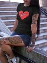 Load image into Gallery viewer, Custom Design Heart T Shirt –Love Heart W HTV-D-n-R Design
