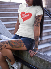 Load image into Gallery viewer, Custom Design Heart T Shirt –Love Heart W HTV-D-n-R Design
