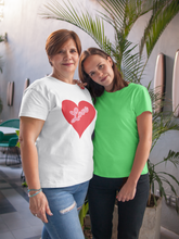 Load image into Gallery viewer, HTV Cute Custom Design Unisex Style T Shirt - Love Heart-D-n-R Design
