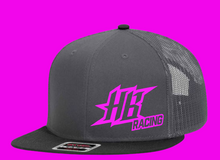 Load image into Gallery viewer, Custom Ball Cap, Color Matching Sponsor Ball Cap HTV - HB Racing CHARCOAL-BLACK-D-n-R Design
