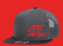 Load image into Gallery viewer, Custom Ball Cap, Color Matching Sponsor Ball Cap HTV - HB Racing CHARCOAL-BLACK-D-n-R Design
