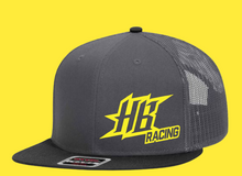 Load image into Gallery viewer, Custom Ball Cap, Color Matching Sponsor Ball Cap HTV - HB Racing CHARCOAL-BLACK-D-n-R Design
