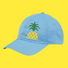 Load image into Gallery viewer, Pineapple Design Unstructured Hat, Dad Hat, Women&#39;s Hat - HTV-D-n-R Design
