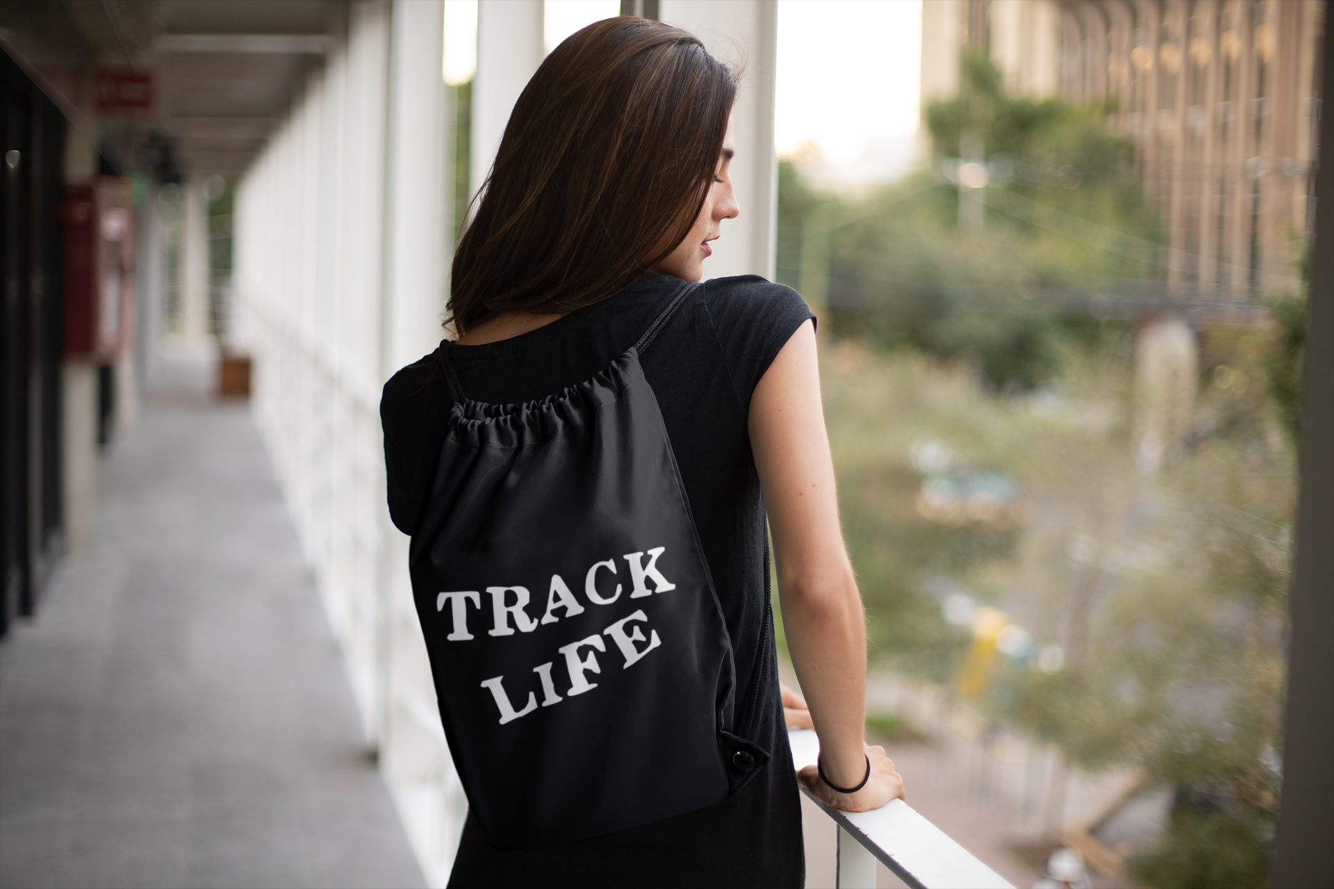 RC Drawstring Cinch Pack Backpack Sponsor Tote bag- Track Life HTV