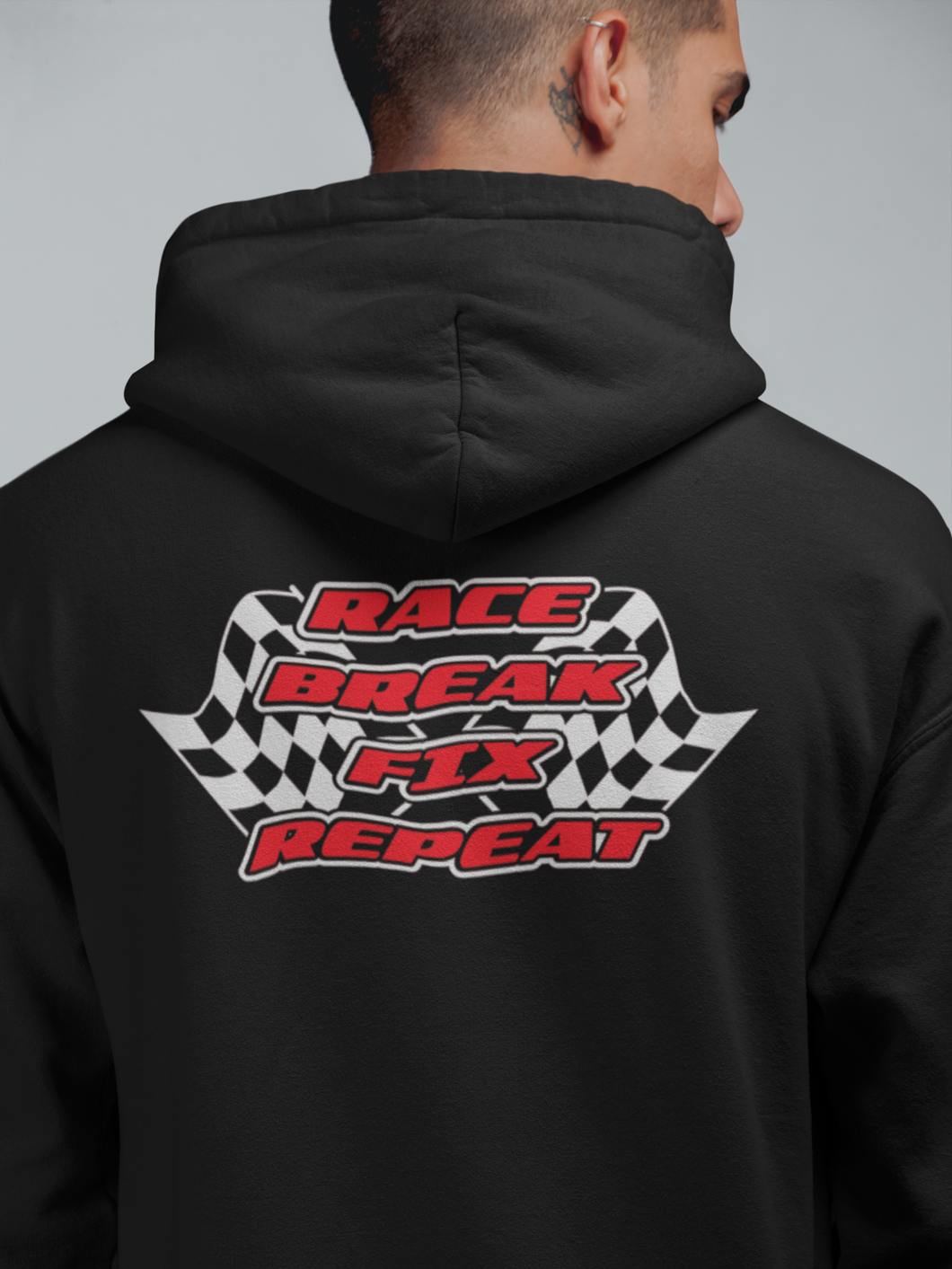 R/C Racing Hoodie, Racing Hoodie, Race Track Hoodie HTV-D-n-R Design