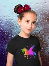 Load image into Gallery viewer, Rainbow Holographic Unicorn Youth, Toddler T Shirt - HTV-D-n-R Design
