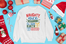 Load image into Gallery viewer, HTV Custom Christmas Design Sweatshirts– 4 Designs SS-D-n-R Design
