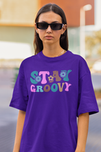 Load image into Gallery viewer, Groovy T Shirt, Trendy Throwback Unisex T Shirt HTV - Stay Groovy-D-n-R Design
