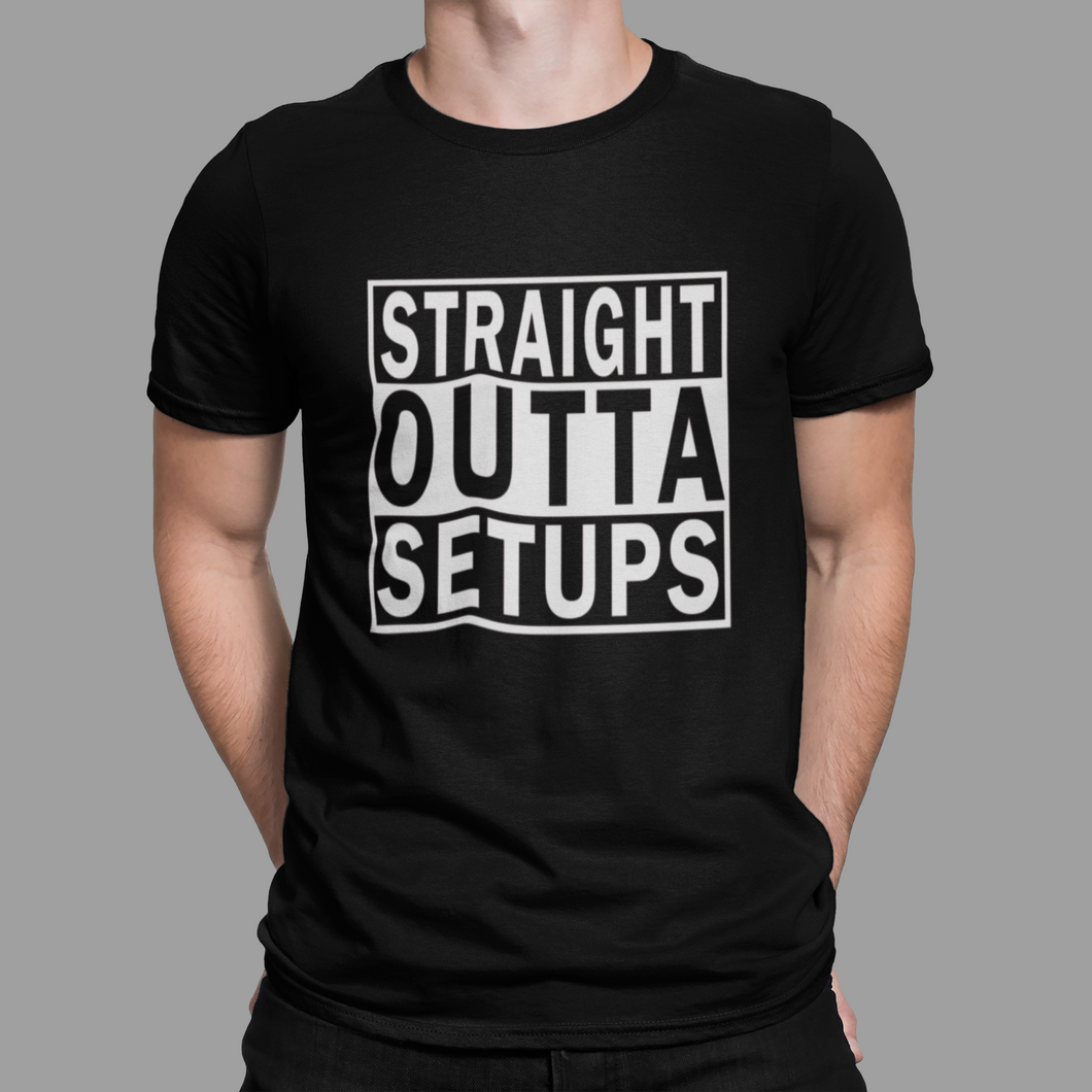 R/C Racing T Shirt Straight Outta Setups HTV- FRONT or BACK-D-n-R Design