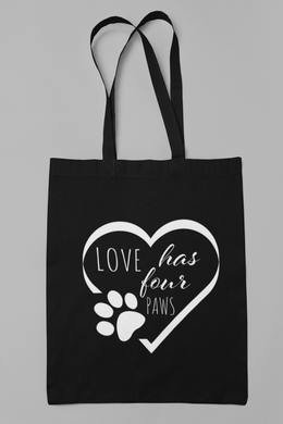 Dog Utility Tote Bag HTV- Love 4 Paws-D-n-R Design