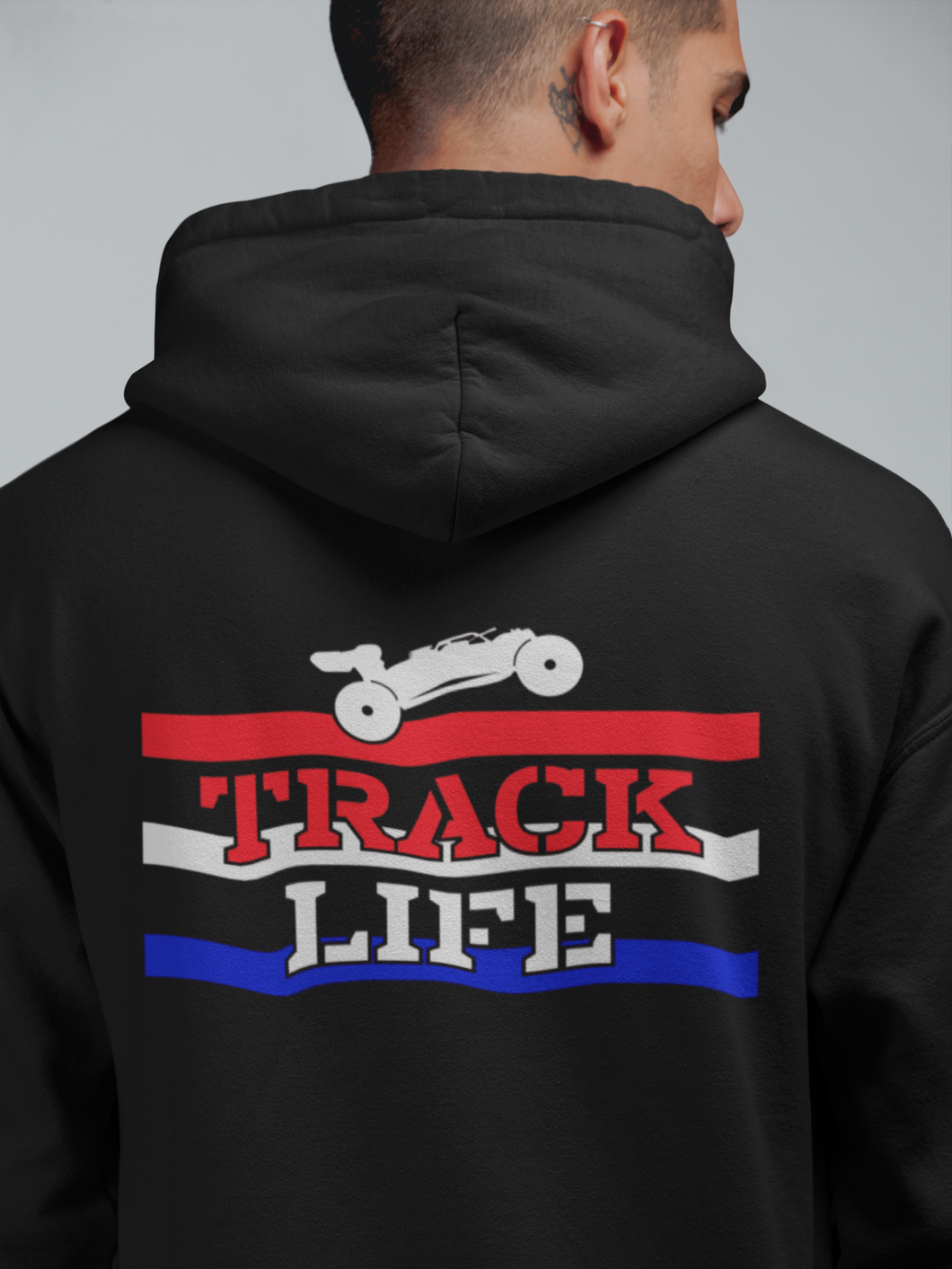 RC Racing Hoodie HTV Sponsor - Track Life Force 4-D-n-R Design