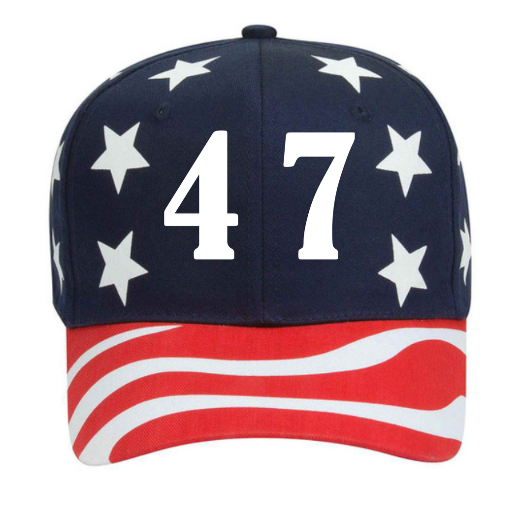 Trump 47, Trump Rally Hat, ULTRA MAGA Hat, HTV- Political Hat-D-n-R Design