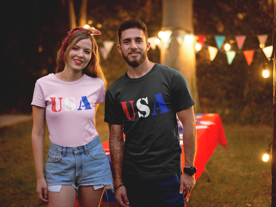 Patriotic USA T-Shirt HTV - USA-D-n-R Design