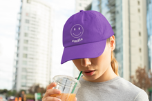 Load image into Gallery viewer, Women&#39;s Smiley Unstructured Hat, Retro Women&#39;s Hat HTV - Smile-D-n-R Design
