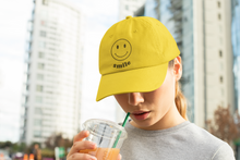 Load image into Gallery viewer, Women&#39;s Smiley Unstructured Hat, Retro Women&#39;s Hat HTV - Smile-D-n-R Design
