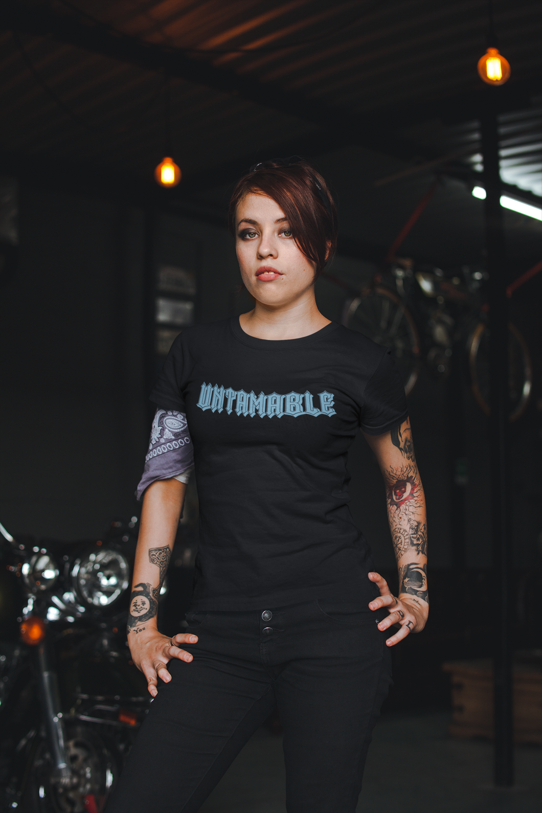 Custom Graphic T Shirt –UNTAMABLE Iron WC-D-n-R Design