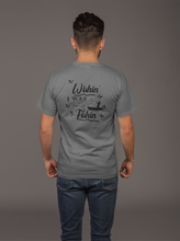 Load image into Gallery viewer, Wishin&#39; I Was Fishin&#39; Unisex Short Sleeve T Shirt HTV-D-n-R Design
