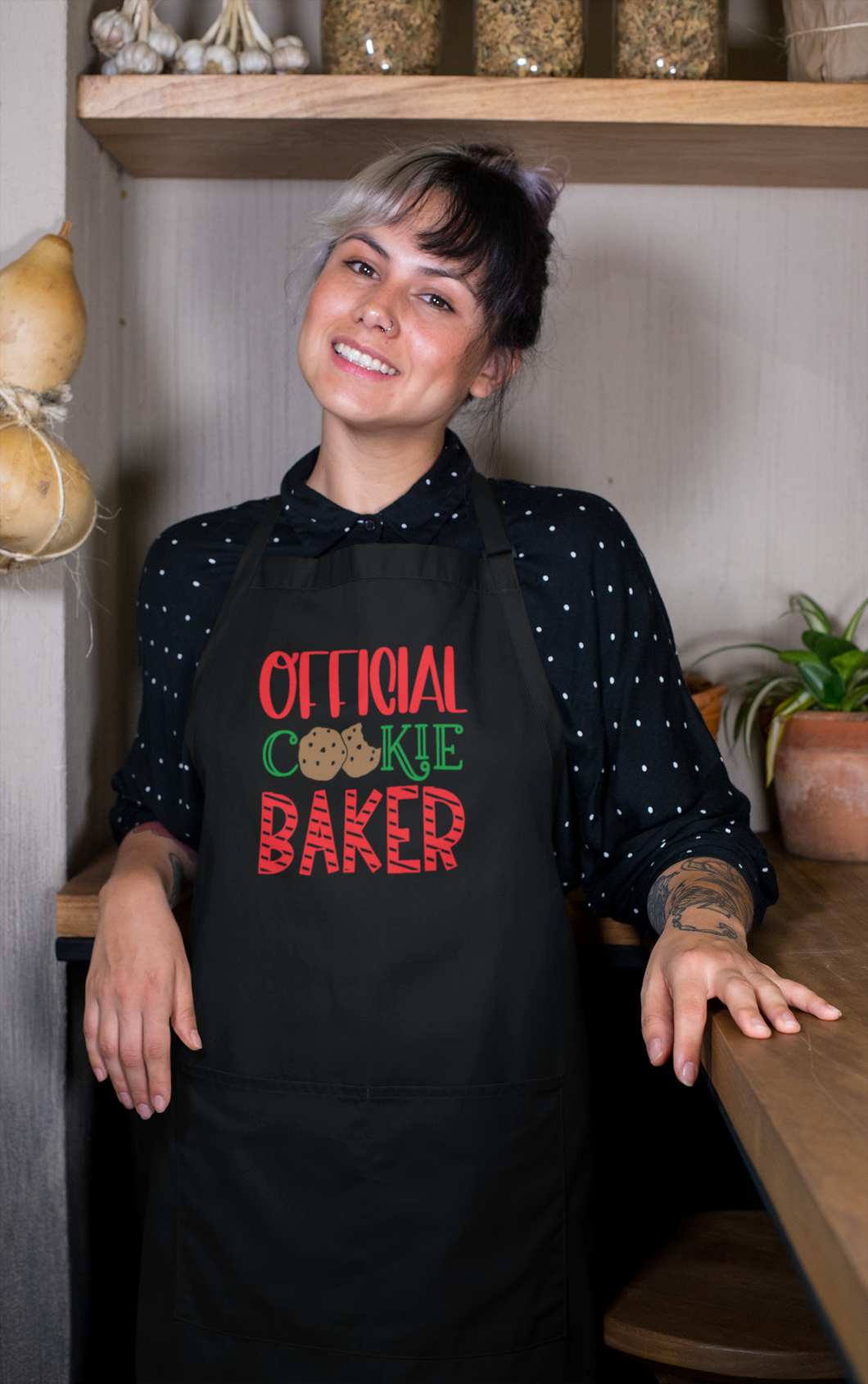 Christmas Apron Unisex HTV - Baker-D-n-R Design