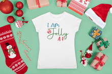 Load image into Gallery viewer, Christmas T Shirt HTV – Jolly AF-D-n-R Design
