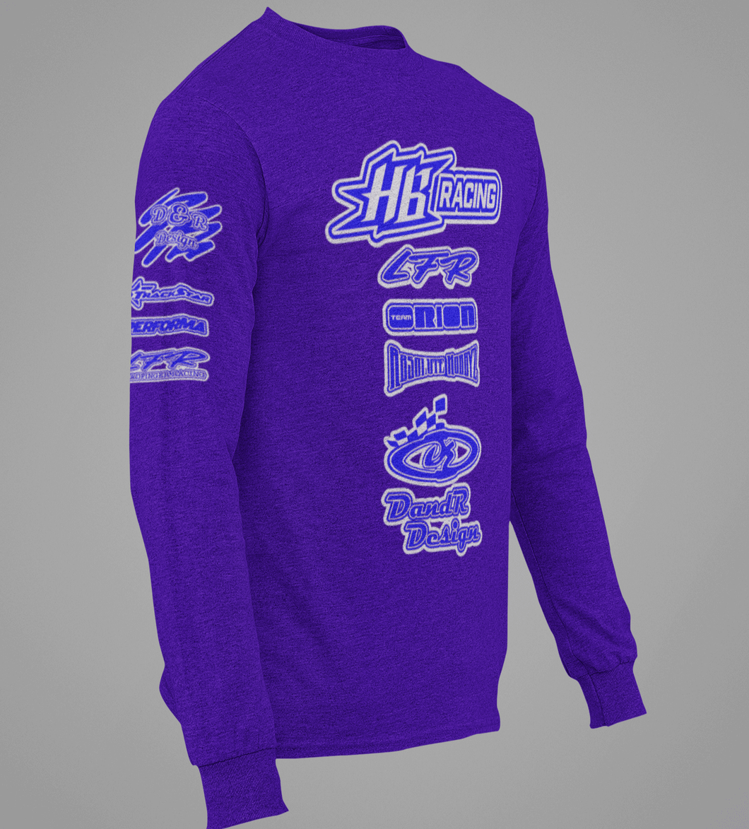 R/C Sponsor Podium Long Sleeve T Shirt - HTV *Custom Order*-D-n-R Design