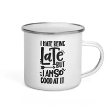 Load image into Gallery viewer, Enamel Mug 12 oz - Late-D-n-R Design
