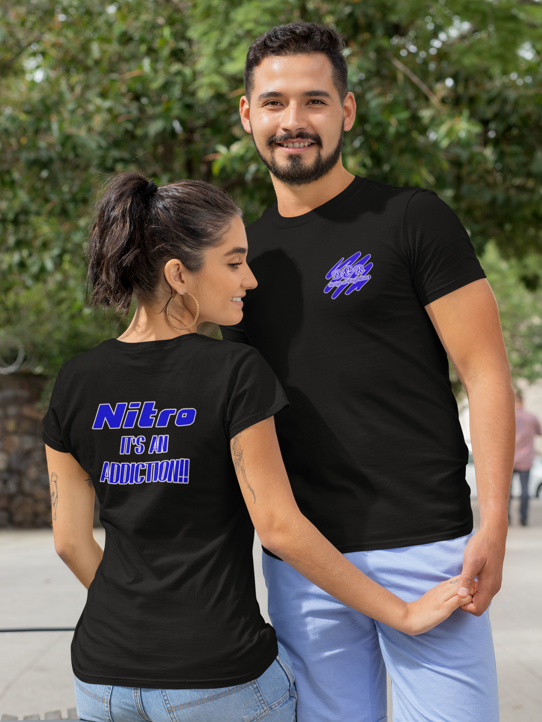 R/C Racing T Shirt, RC Racing T-Shirt Sponsor Tee HTV - Nitro Addiction-D-n-R Design