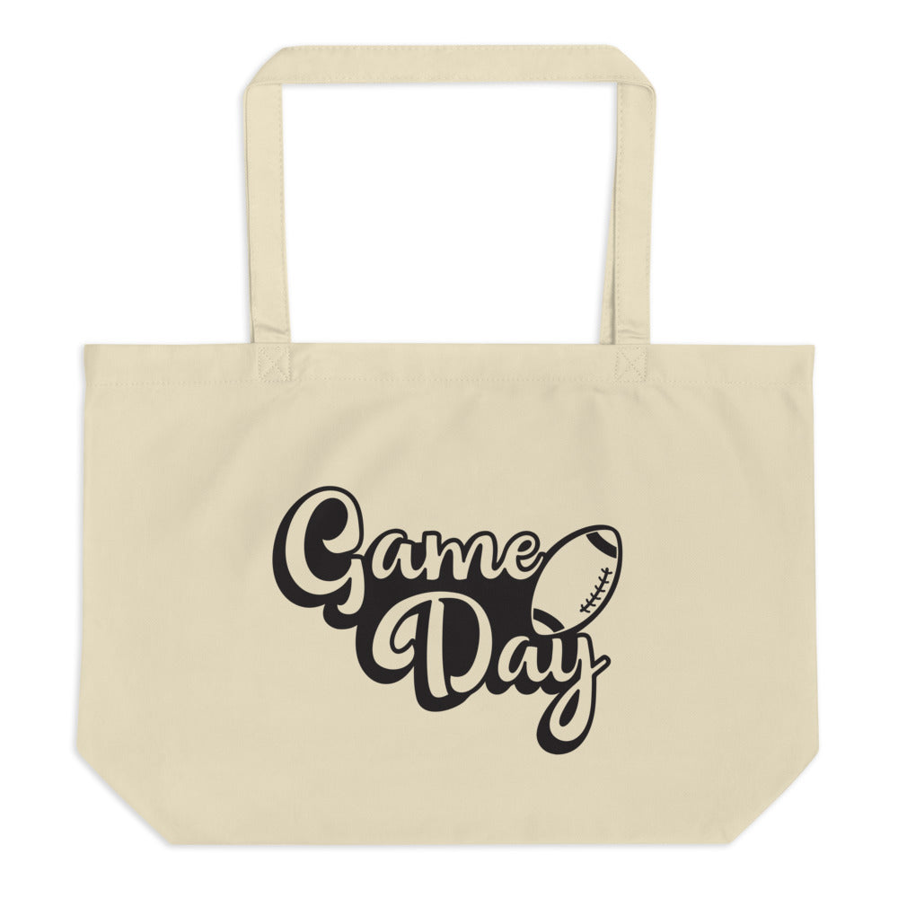 Large football game day tote bag - BK-D-n-R Design