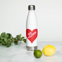 Load image into Gallery viewer, Stainless Steel Water Bottle - Love Heart-D-n-R Design
