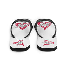 Load image into Gallery viewer, Cute custom Flip-Flops - Love Life-D-n-R Design
