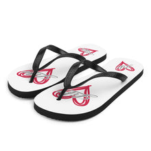 Load image into Gallery viewer, Cute custom Flip-Flops - Love Life-D-n-R Design
