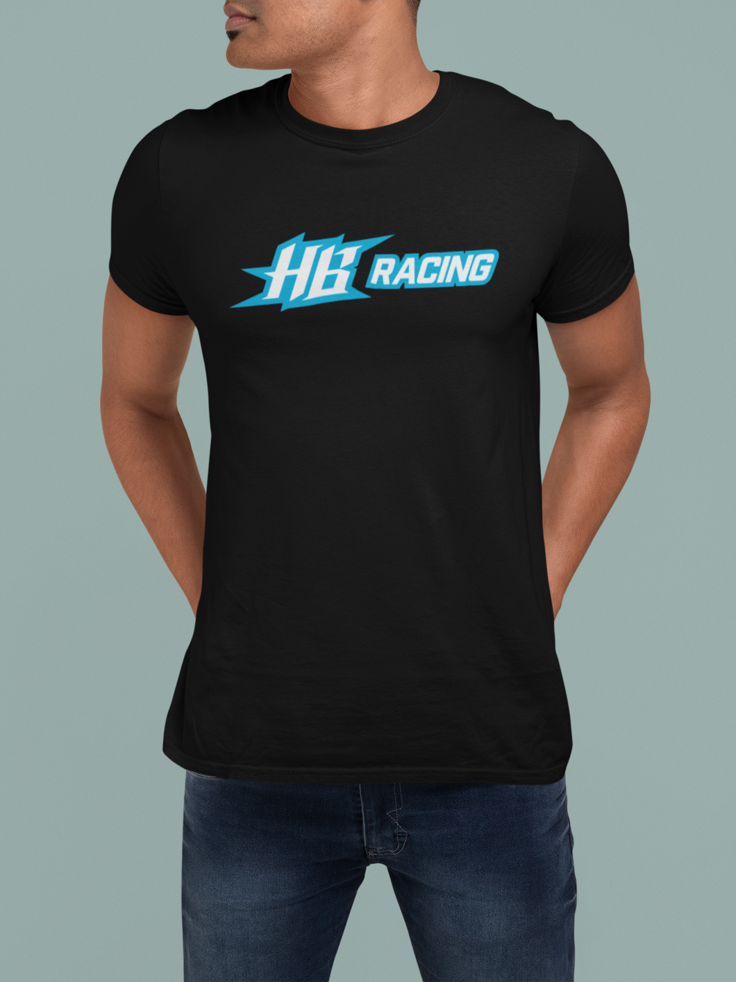 HB Racing T Shirt two-color logo DTF R/C HTV-D-n-R Design