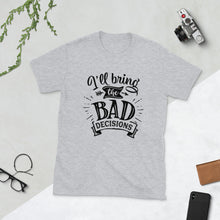 Load image into Gallery viewer, Fun Short-Sleeve Unisex T-Shirt - Bad B-D-n-R Design
